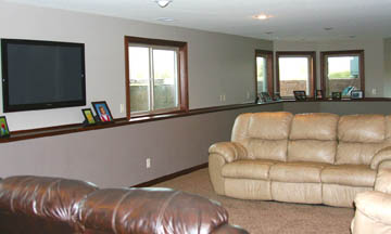 basement family room