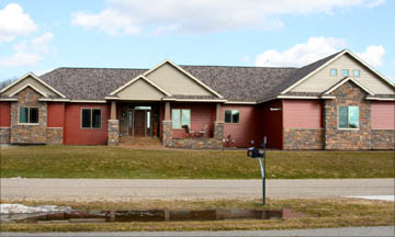 Outside of ranch home